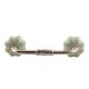 Light Green With Silver Line Medium Melon Ceramic Bridge Handle